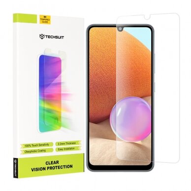 [Užsakomoji prekė] Ekrano apsauga skirta Samsung Galaxy A32 4G - Techsuit permatomas Vision Glass - permatomas