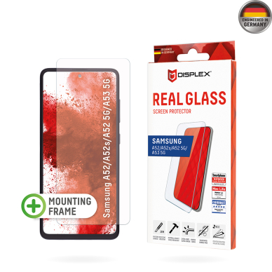 [Užsakomoji prekė] Grūdintas stikliukas Samsung Galaxy A52 4G / A52 5G / A52s 5G / A53 5G - Displex Real Glass 2D - Skaidrus