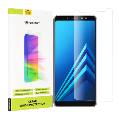 [Užsakomoji prekė] Ekrano apsauga skirta Samsung Galaxy A8 Plus 2018 - Techsuit permatomas Vision Glass - permatomas