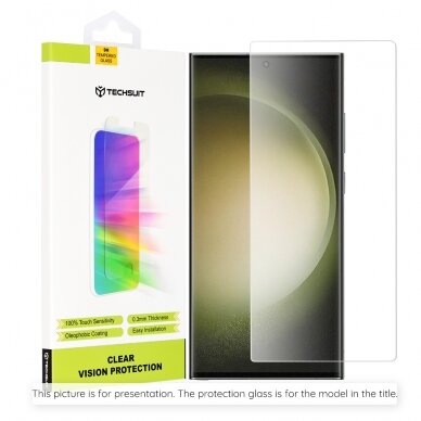 [Užsakomoji prekė] Apsauginis stikliukas Samsung Galaxy M55 - Techsuit Clear Vision Glass - Permatomas