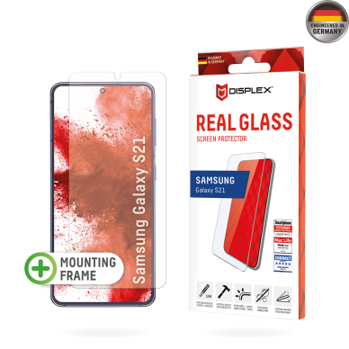 [Užsakomoji prekė] Grūdintas stikliukas Samsung Galaxy S21 5G - Displex Real Glass 2D - Skaidrus