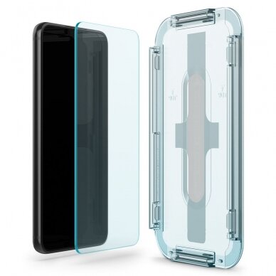 [Užsakomoji prekė] Ekrano apsauga skirta Samsung Galaxy S22 5G (2vnt) - Spigen Glas.TR EZ FIT - permatomas  1