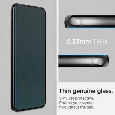 [Užsakomoji prekė] Ekrano apsauga skirta Samsung Galaxy S22 Plus 5G (2vnt) - Spigen Glas.TR EZ FIT - permatomas  5