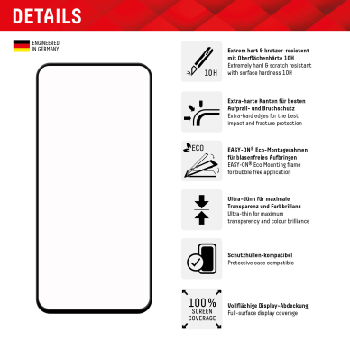 [Užsakomoji prekė] Grūdintas stikliukas Samsung Galaxy S23 FE - Displex Real Glass Full Cover - Juodas 2