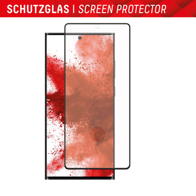 [Užsakomoji prekė] Grūdintas stikliukas Samsung Galaxy S23 Ultra - Displex Real Glass 3D + Case - Skaidrus 1