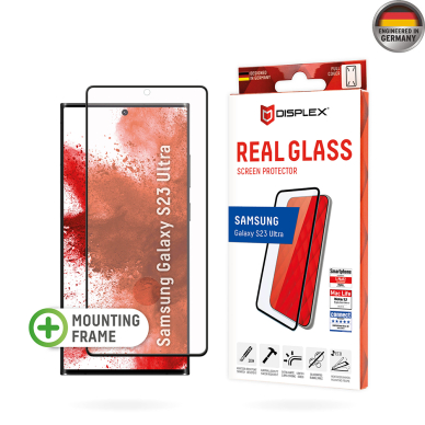 [Užsakomoji prekė] Grūdintas stikliukas Samsung Galaxy S23 Ultra - Displex Real Glass 3D - Skaidrus