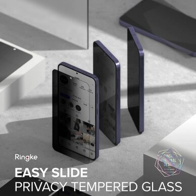 [Užsakomoji prekė] Apsauginis stikliukas Samsung Galaxy S24 (set 2) - Ringke Easy Slide Tempered Glass - Privacy 1