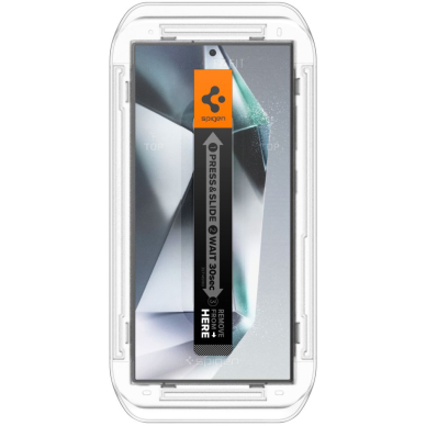 [Užsakomoji prekė] Apsauginis stikliukas Samsung Galaxy S24 Ultra (set 2) - Spigen Glas.tR EZ FIT - Privacy 5