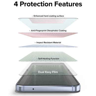 [Užsakomoji prekė] Ekrano apsauga skirta Samsung Galaxy Z Flip4 (set 2) - Ringke Dual Easy Full - permatomas 6