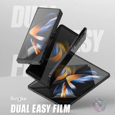 [Užsakomoji prekė] Ekrano apsauga skirta Samsung Galaxy Z Fold4 - Ringke Dual Easy Full - permatomas 1