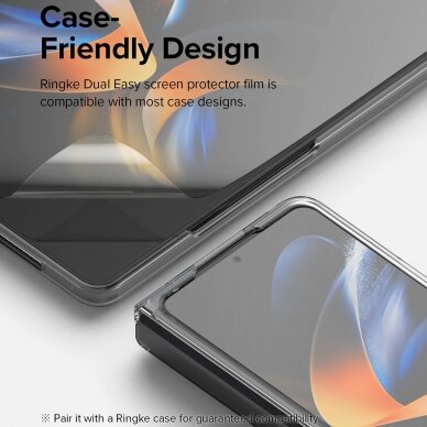 [Užsakomoji prekė] Ekrano apsauga skirta Samsung Galaxy Z Fold4 - Ringke Dual Easy Full - permatomas 3