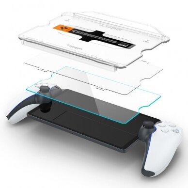 [Užsakomoji prekė] Apsauginis stikliukas Sony PlayStation Portal - Spigen Glas.TR "EZ FIT" - Permatomas 5