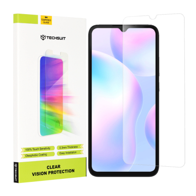 [Užsakomoji prekė] Ekrano apsauga skirta Xiaomi Redmi 9A / Redmi 9C / Redmi 9C NFC / Redmi 9AT - Techsuit permatomas Vision Glass - permatomas