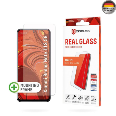 [Užsakomoji prekė] Grūdintas stikliukas Xiaomi Redmi Note 11S 5G - Displex Real Glass 2D - Skaidrus