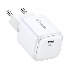 GaN 20W USB-C charger Ugreen Nexode mini CD318 - Baltas