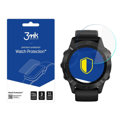 Akcija! Ekrano apsauga 3mk Watch Protection Garmin Fenix 6 Pro 3 vnt. pakuotėje