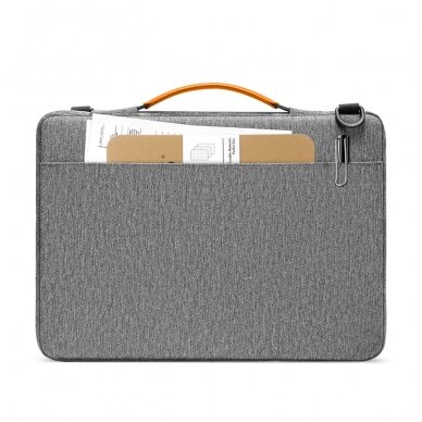 [Užsakomoji prekė] Krepšys Laptop 15.6" - Tomtoc Defender Laptop Briefcase (A42E1G3) -pilkas  6