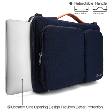 [Užsakomoji prekė] Krepšys laptop 16" - Tomtoc Defender Laptop Briefcase (A42F2B1) - Mėlynas 3