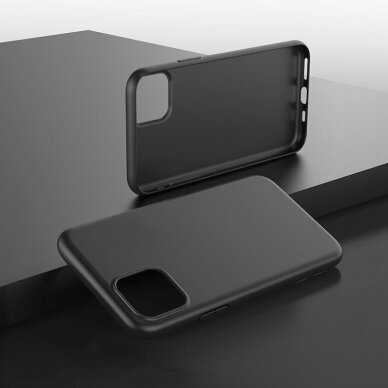 Akcija! Silikoninis dėklas iPhone 15 Pro Soft Case - Juodas  2