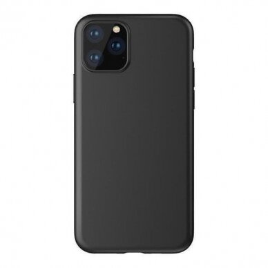 Akcija! Silikoninis dėklas iPhone 15 Pro Soft Case - Juodas  3