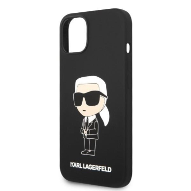 Telefono Dėklas Karl Lagerfeld Silicone Ikonik na iPhone 14 Plus Juodas GNZ022 1