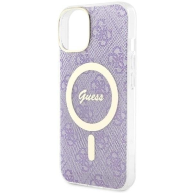 Telefono Dėklas Case Guess iPhone 14 6.1" Violetinis hardcase 4G MagSafe GNZ022 1