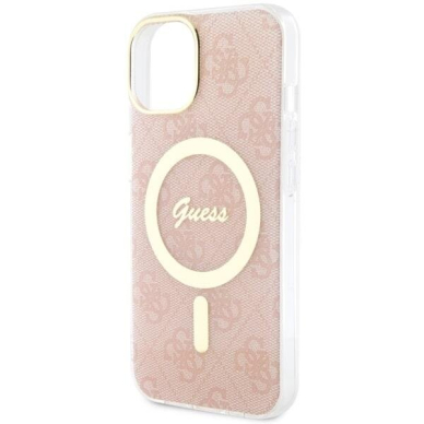 Telefono Dėklas Case Guess iPhone 14 6.1" Rožinis hardcase 4G MagSafe GNZ022 1