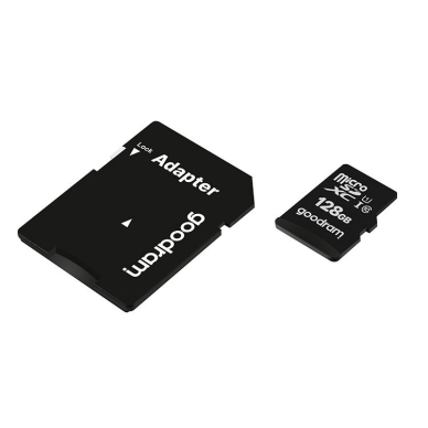 Goodram Microcard 128 GB micro SD XC UHS-I class 10 memory card, SD adapter (M1AA-01280R12) 3