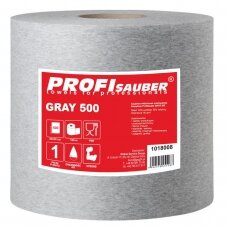 Gray nonwoven industrial cleaning cloth ProfiSauber pilkas 500