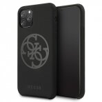 Originalus Guess Dėklas Guhcn58Ls4Gbk Iphone 11 Pro Juodas Nugarėlė Silicone 4G Tone On Tone