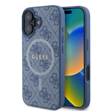 Dėklas Guess 4G Ring Classic Logo MagSafe  iPhone 16 Plus - Mėlynas