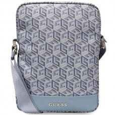 Originalus Guess dėklas GCube Stripe Tablet Bag for a 10 tablet - Mėlynas