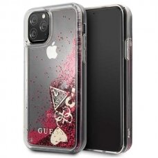 Originalus Guess Dėklas Guhcn58Glhflra Iphone 11 Pro Raspberry Nugarėlė Glitter Hearts