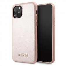 Originalus Guess Dėklas Guhcn58Iglrg Iphone 11 Pro Rose Auksinis Hard Case Iridescent