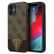 Originalus Guess Dėklas Guhcp12Spu4Ghbr Iphone 12 Mini Rudas 4G Triangle Kolekcija