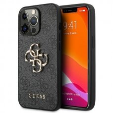 Dėklas Guess GUHCP13L4GMGGR iPhone 13 Pro / 13 6,1" Pilkas 4G Big Metal Logo