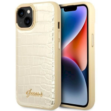 Guess GUHCP14SHGCRHD iPhone 14 6.1 &quot;gold / gold hardcase Croco Collection