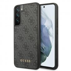 Dėklas Guess GUHCS22SG4GFGR Samsung Galaxy S22 pilkas