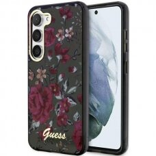 Dėklas Guess Flower GUHCS23MHCFWSA Samsung Galaxy S23 Plus S916 Žalias