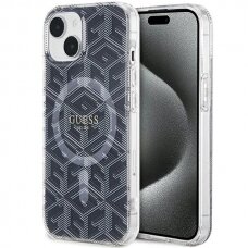 Originalus Guess dėklas IML GCube MagSafeiPhone 15 Plus / 14 Plus - Juodas