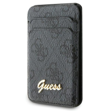 Guess Wallet Card Slot Stand GUWMSHG4SHK case - Juodas MagSafe 4G Classic Logo