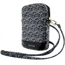 Guess Zip GCube Bottom Stripe phone Krepšys - Juodas