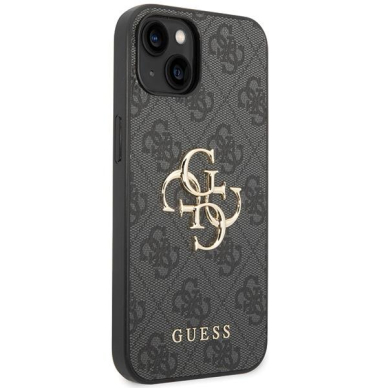 Dėklas Guess 4G Big Metal Logo   iPhone 15 - Pilkas 3