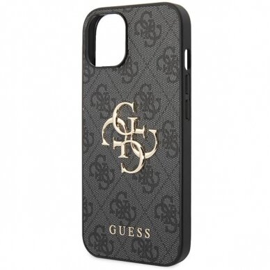 Dėklas Guess 4G Big Metal Logo   iPhone 15 - Pilkas 5
