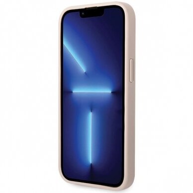 Dėklas Guess 4G Big Metal Logo   iPhone 15 - Rožinis 4