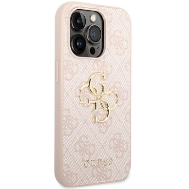 Dėklas Guess 4G Big Metal Logo   iPhone 15 Pro - Rožinis 3