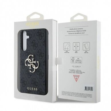 Guess 4G Big Metal Logo Dėklas Samsung Galaxy A35 - Juodas 7