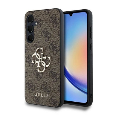 Dėklas Guess 4G Big Metal Logo  Samsung Galaxy A35 - Rudas