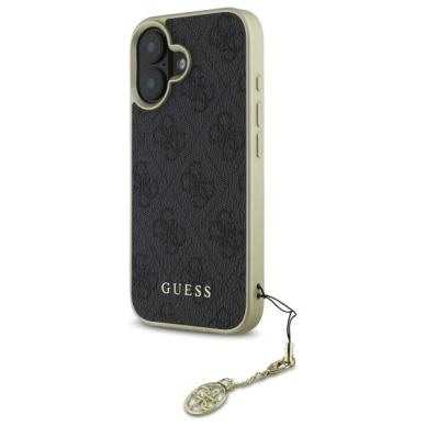 Dėklas Guess 4G Charms Collection  iPhone 16 - Juodas 1