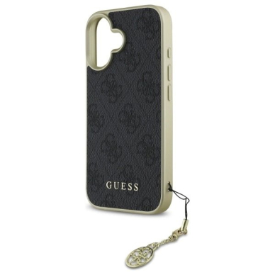 Dėklas Guess 4G Charms Collection  iPhone 16 - Juodas 5